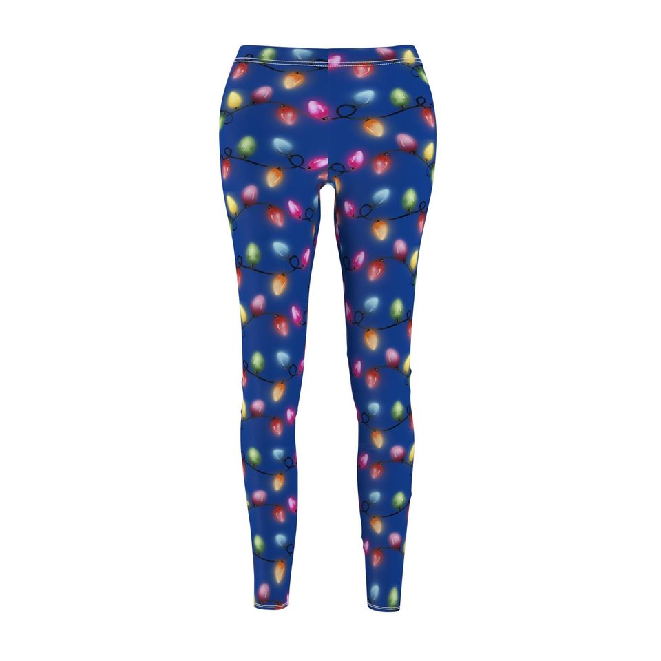 Glowing Christmas String Lights Leggings