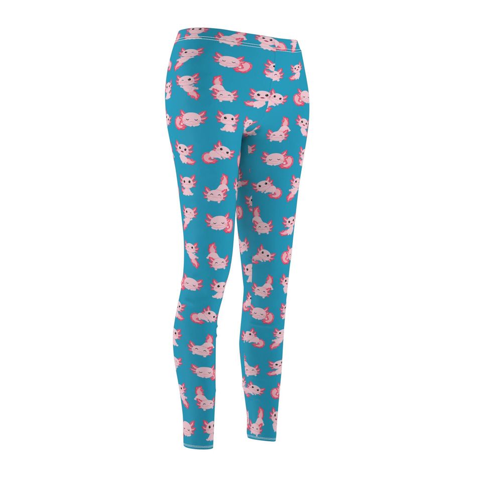 Cozy Cute Axolotl Print Women’s Leggings