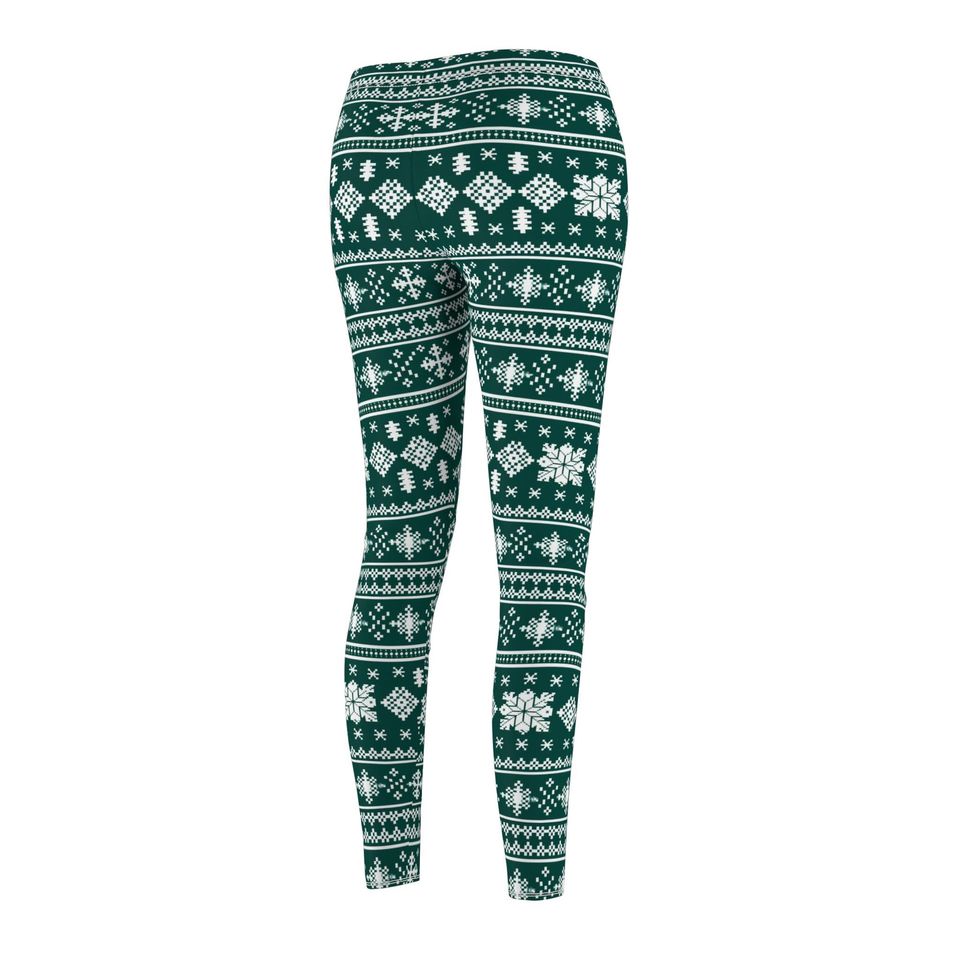 Cozy Christmas Sweater Style Leggings – Perfect for Winter Season