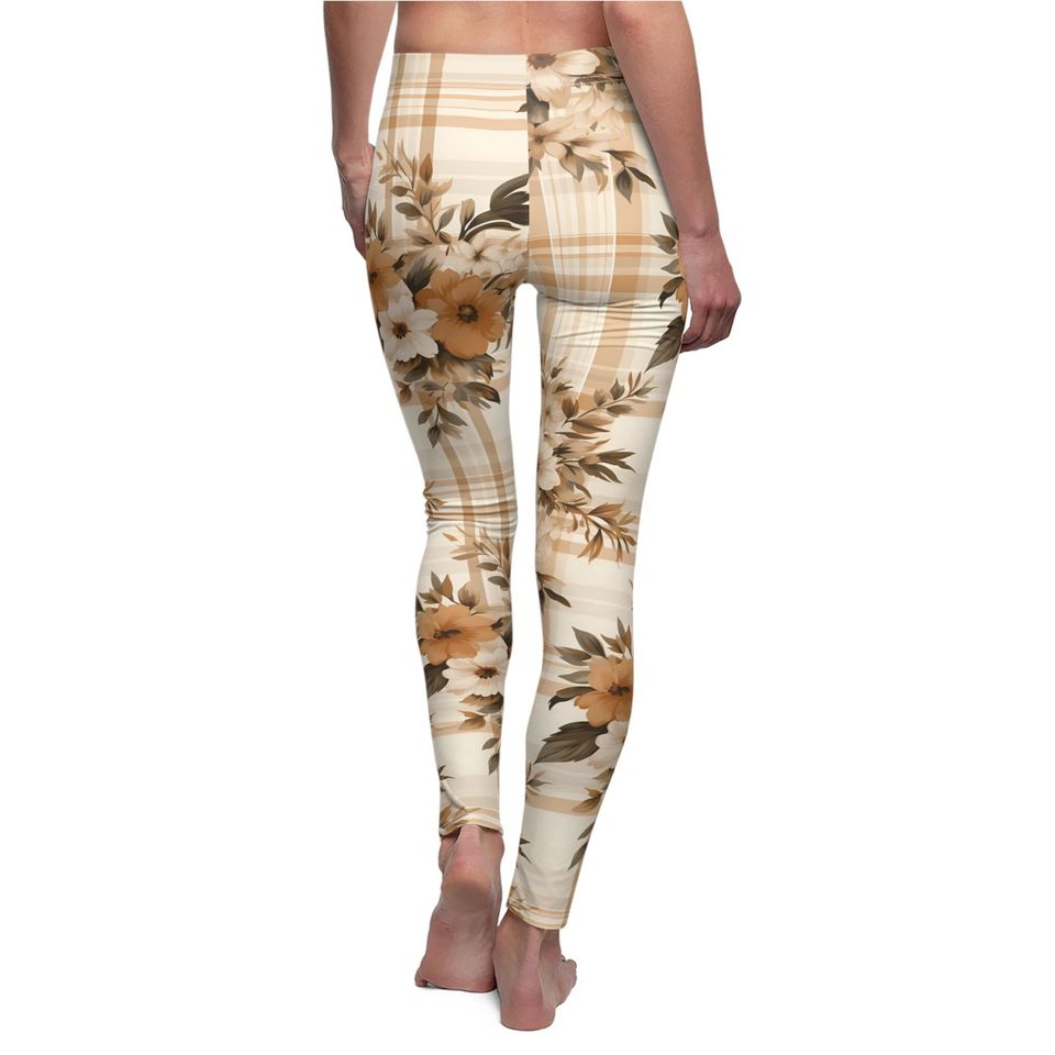 Chic Autumn Plaid Pattern Leggings – Perfect for Daily Outfits