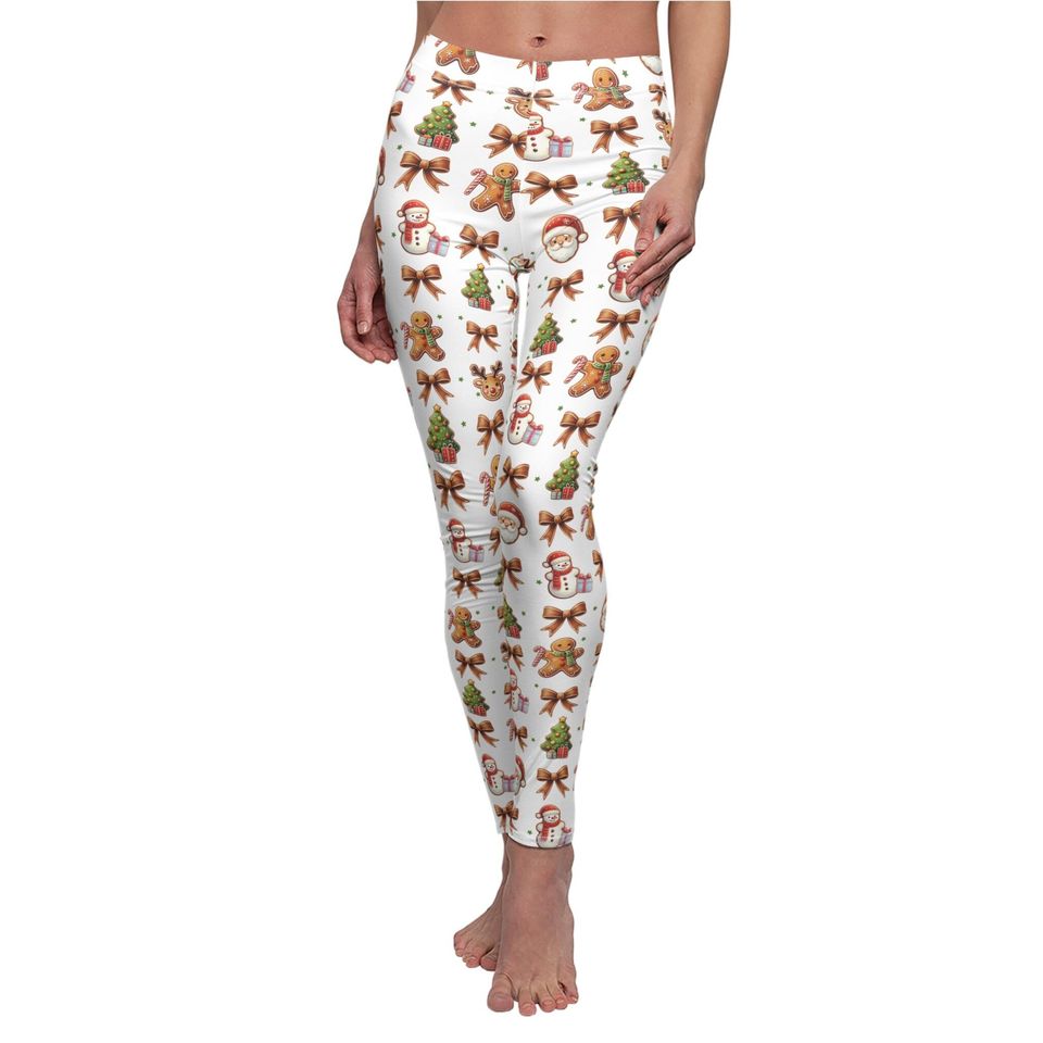 Gingerbread Christmas Cookie Leggings