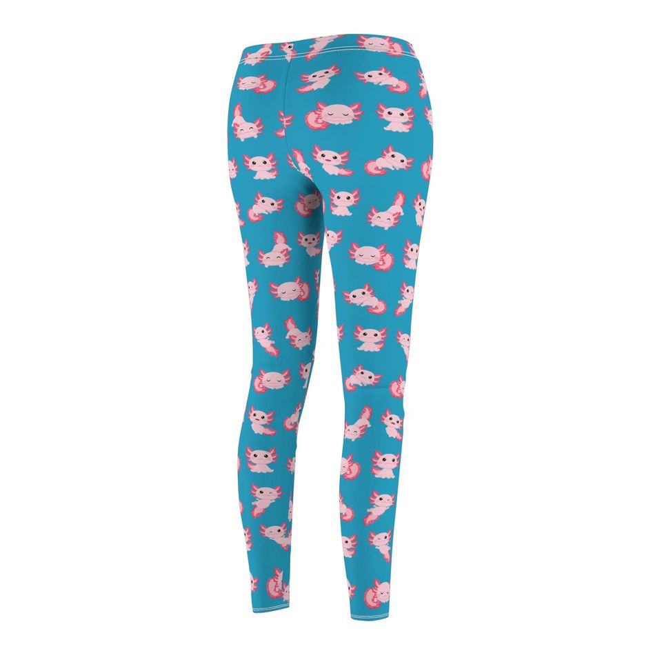 Cozy Cute Axolotl Print Women’s Leggings