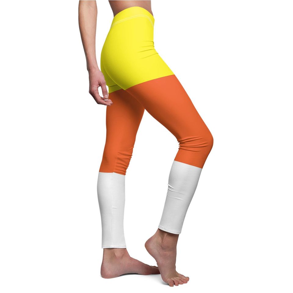 Candy Corn Halloween Themed Women’s Leggings
