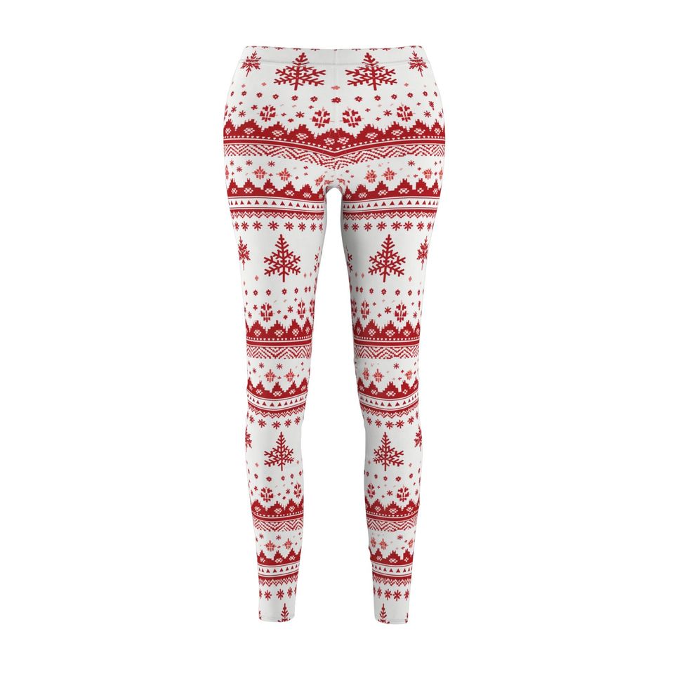 Holiday Sweater Print Leggings – Fun Outfit for Christmas Celebrations