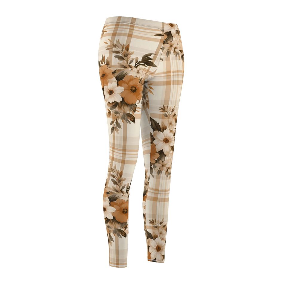 Chic Autumn Plaid Pattern Leggings – Perfect for Daily Outfits