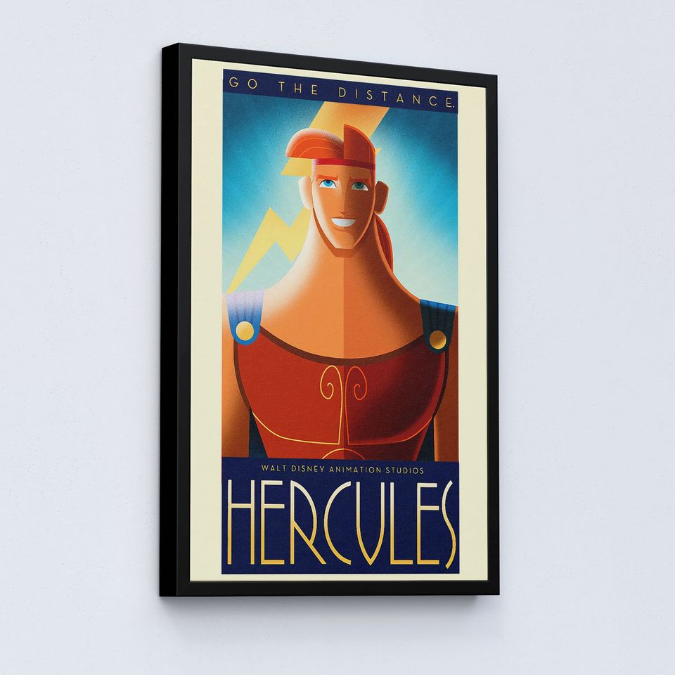 Vintage Disneyland Hercules Attraction Poster