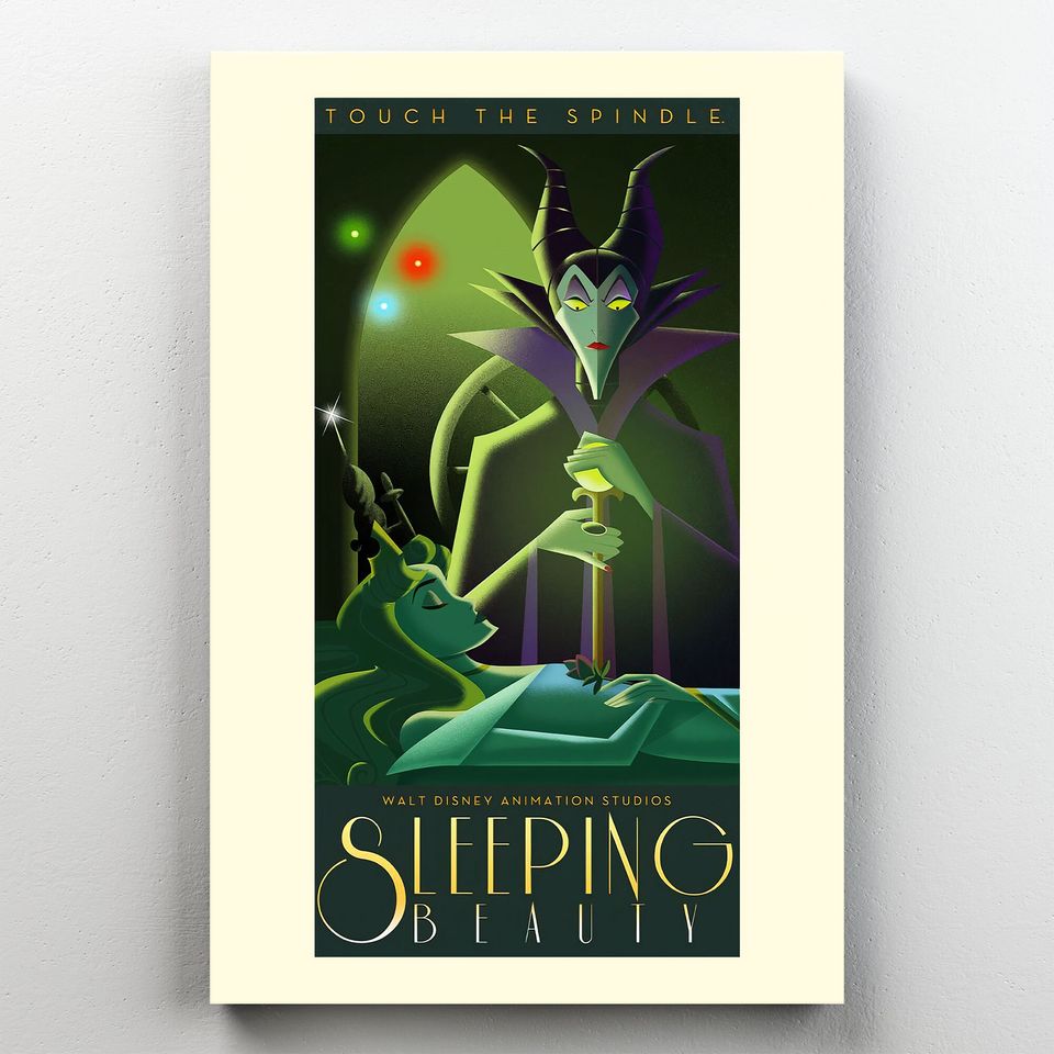 Vintage Disneyland Sleeping Beauty Attraction Poster