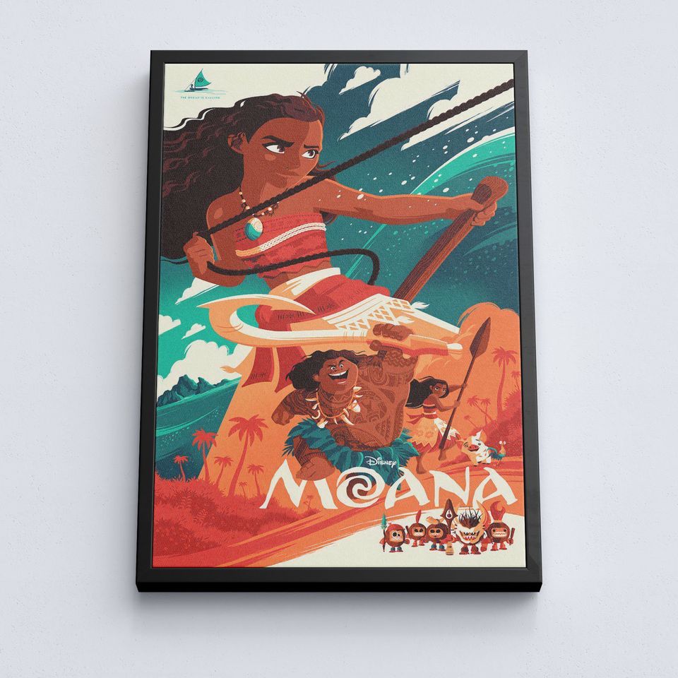 Vintage Disney Moana Premium Matte Vertical Poster
