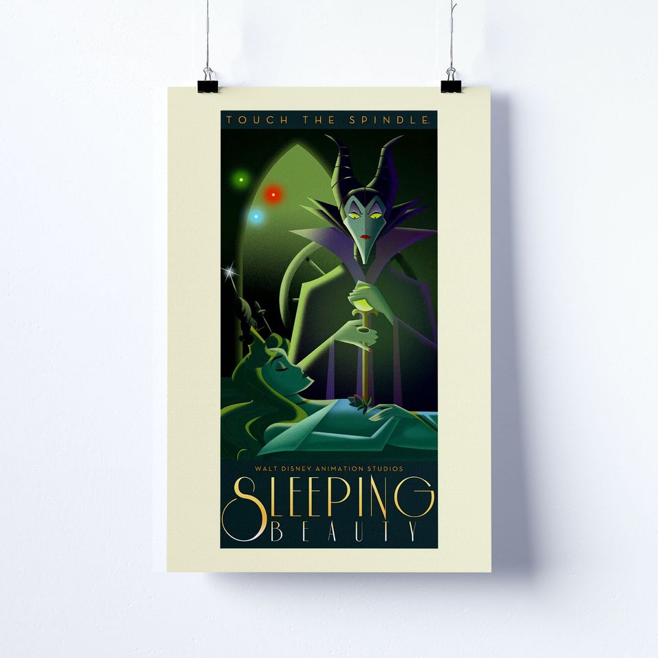 Vintage Disneyland Sleeping Beauty Attraction Poster