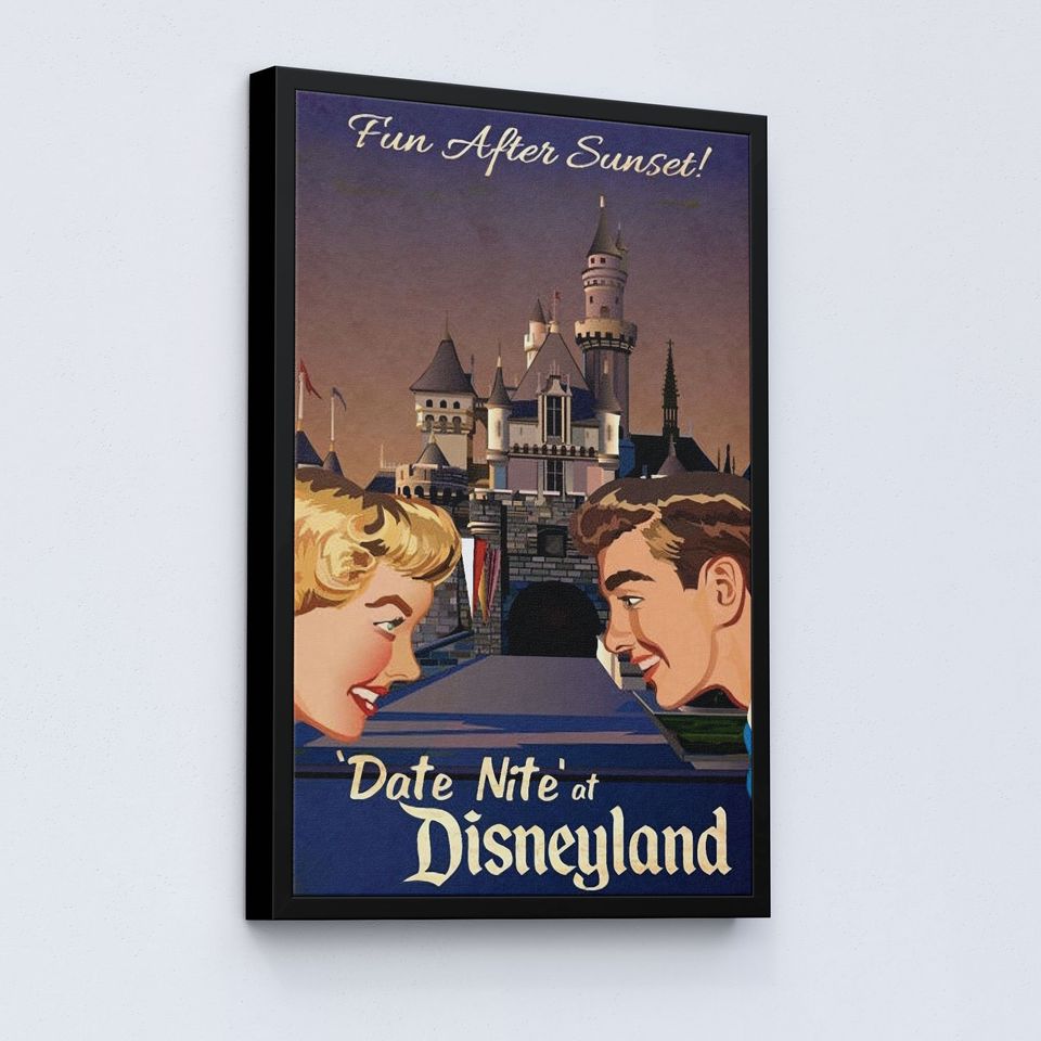 Fun after Sunset Poster, Date Nite at Disneyland Poster