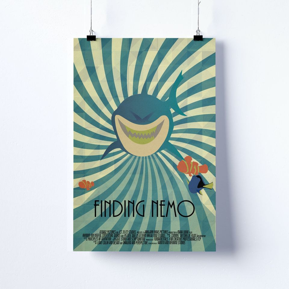 Disney Finding Nemo Animated Premium Matte Vertical Poster