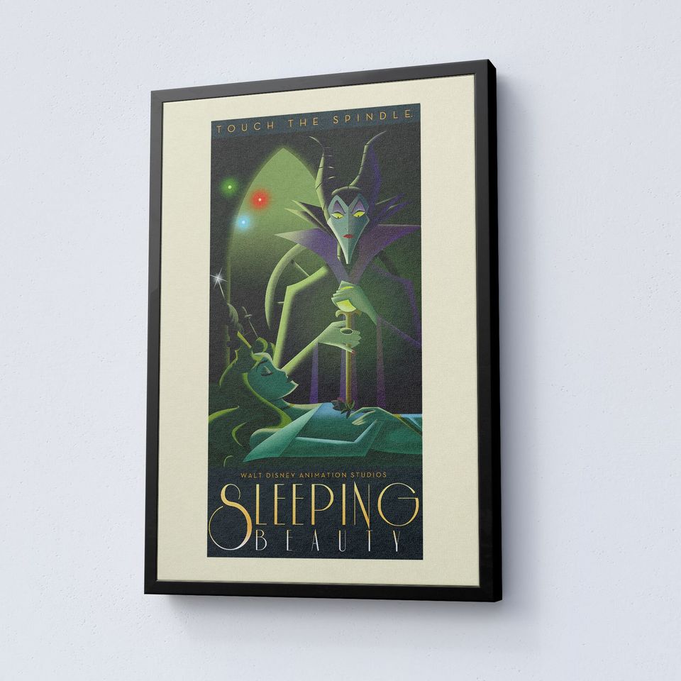 Vintage Disneyland Sleeping Beauty Attraction Poster