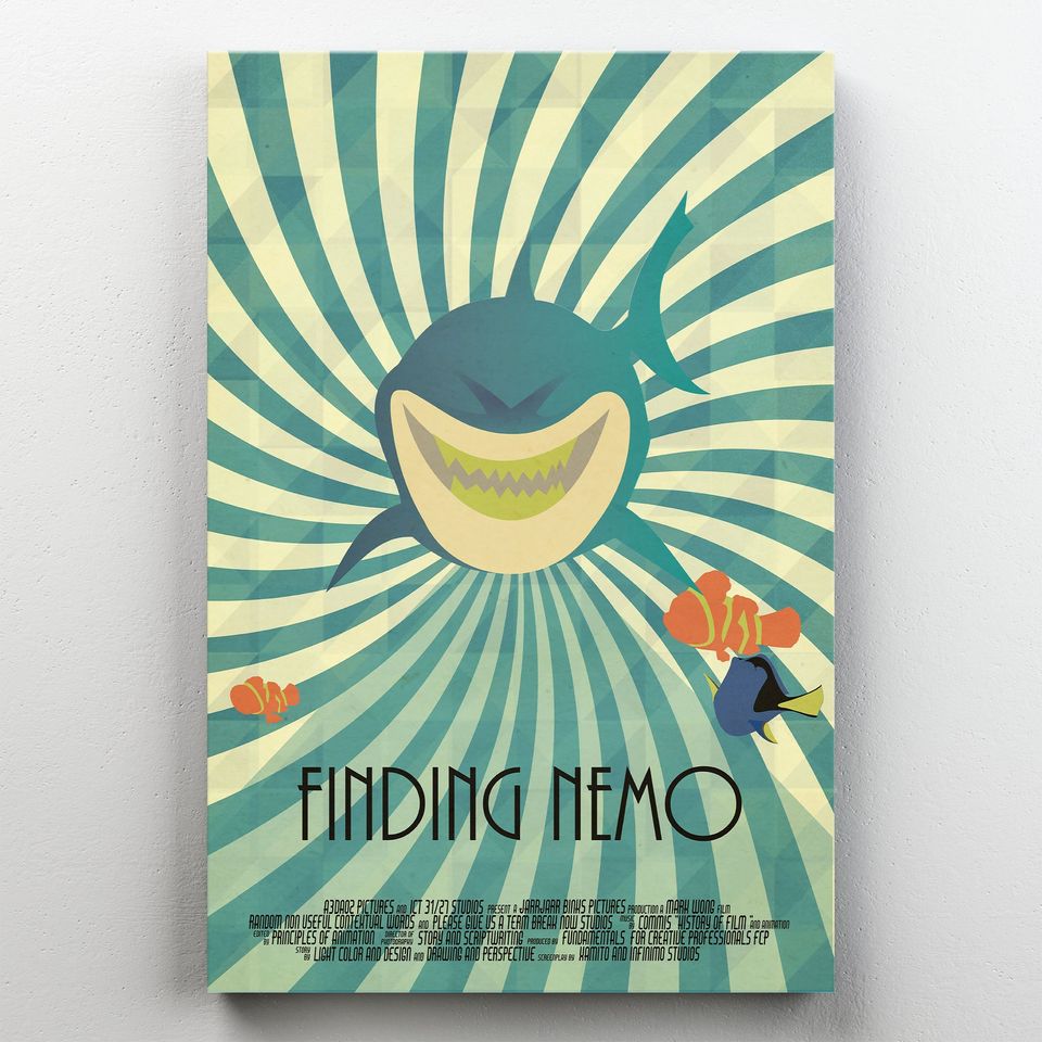 Disney Finding Nemo Animated Premium Matte Vertical Poster