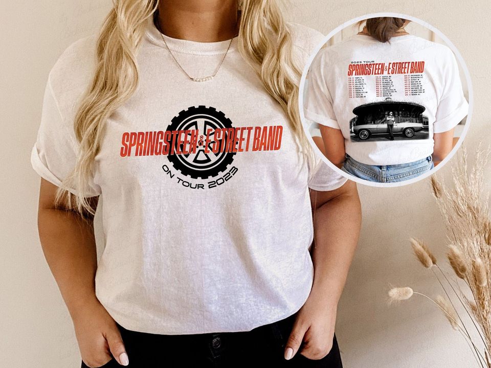 Bruce Springsteen 2023 Tour Shirt, Springsteen n E Street Band Tour, Springsteen Fan Shirt, Rock Tour 2023 Shirt