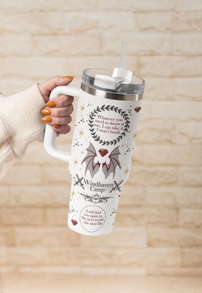 ACOTAR Cassian Thermal Tumbler | 40oz Bookish Romantasy Cup