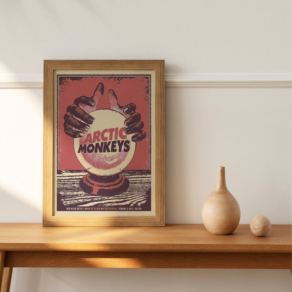 Arctic Monkeys Poster,Arctic Monkeys Retro Poster