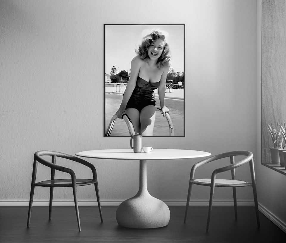 Marilyn Monroe Swimming Pool Poster