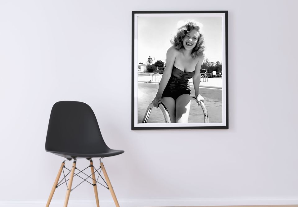 Marilyn Monroe Swimming Pool Poster