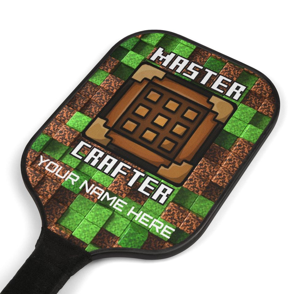 Master Crafter Minecraft Inspired Pickleball Paddle Set