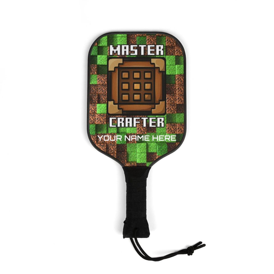 Master Crafter Minecraft Inspired Pickleball Paddle Set