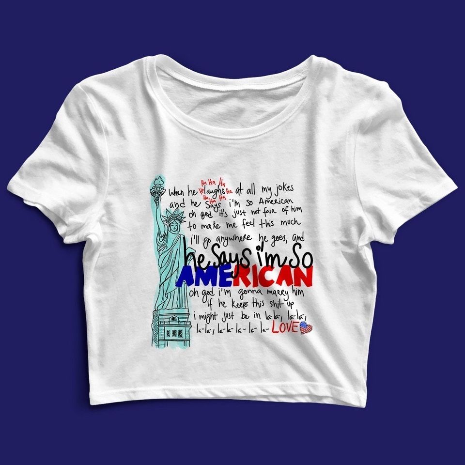 So American - Olivia Rodrigo Crop Top
