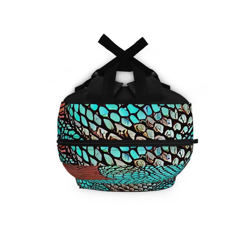 Snake Skin Backpack - AI Art print, Back to School, Kids Backpack