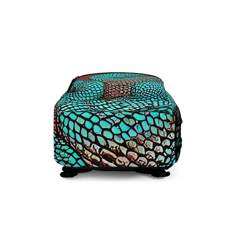 Snake Skin Backpack - AI Art print, Back to School, Kids Backpack