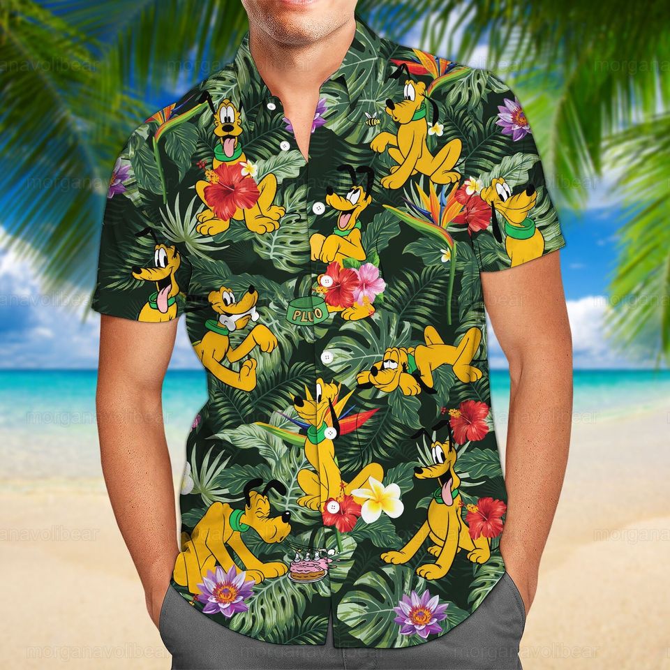 Disney Pluto Shirt, Pluto Shirt, Pluto Hawaiian Shirt