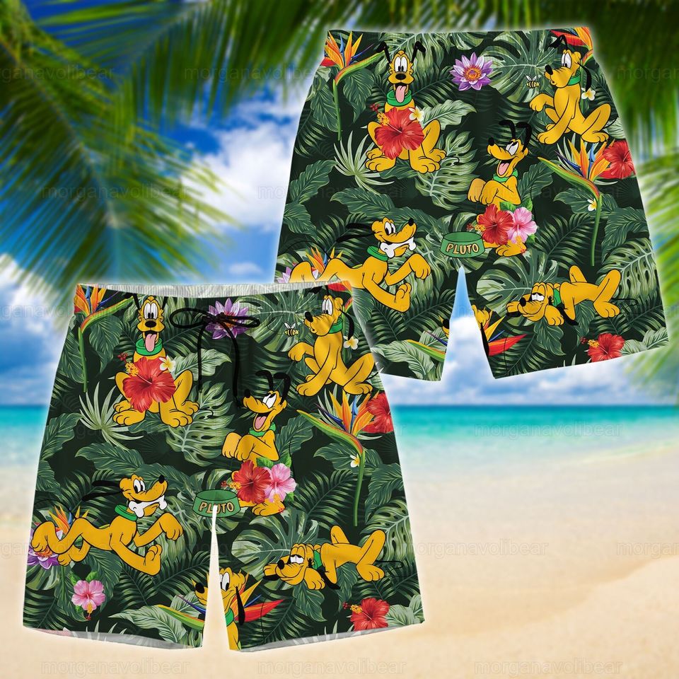 Disney Pluto Shirt, Pluto Shirt, Pluto Hawaiian Shirt