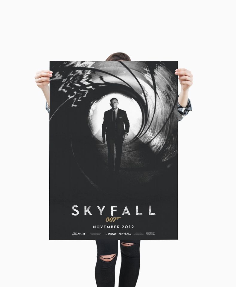 James Bond Skyfall Poster / Premium Matte vertical poster