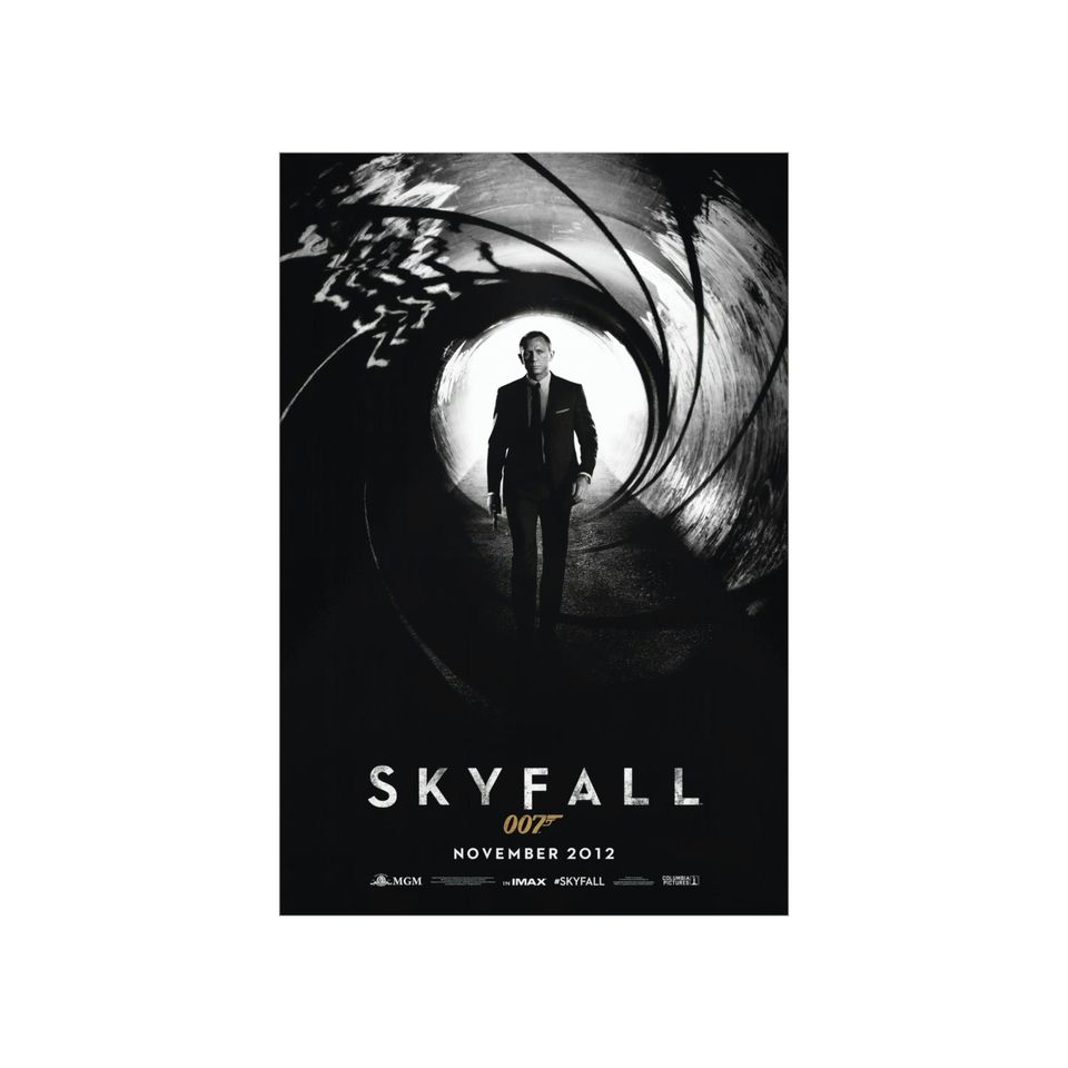 James Bond Skyfall Poster / Premium Matte vertical poster