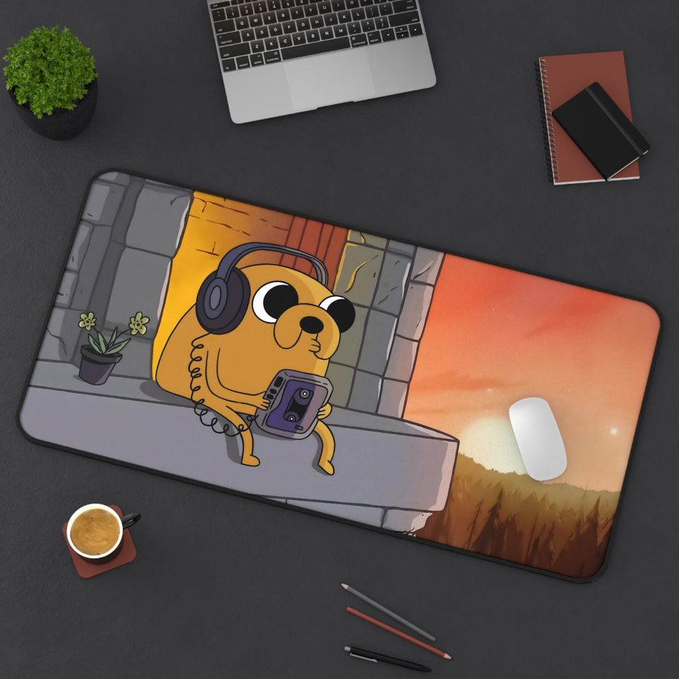 Adventure Time Jake Desk Mat | Cute Jake | Lofi | Aesthetic Mousepad