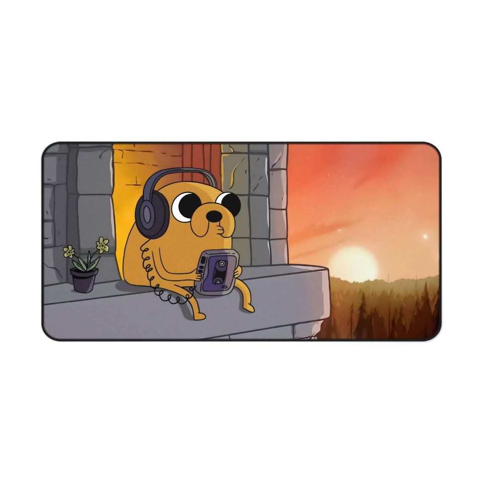 Adventure Time Jake Desk Mat | Cute Jake | Lofi | Aesthetic Mousepad