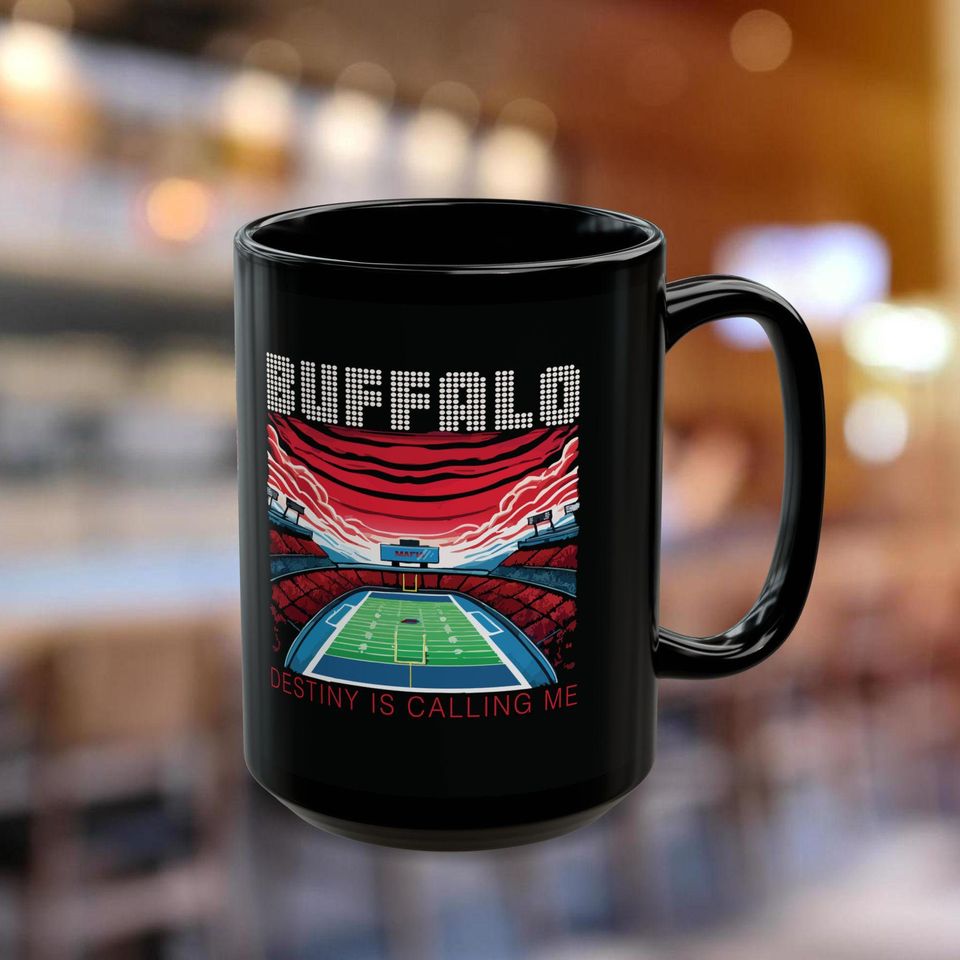 Buffalo Bills Black Mug - Game Day Coffee Cup, Bills Mafia Gift