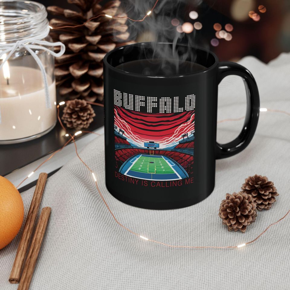 Buffalo Bills Black Mug - Game Day Coffee Cup, Bills Mafia Gift