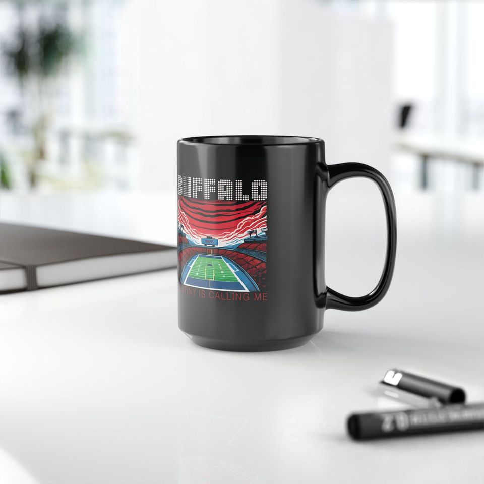 Buffalo Bills Black Mug - Game Day Coffee Cup, Bills Mafia Gift