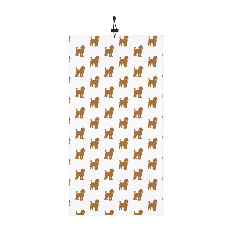 Goldendoodle Winter Neck Gaiter With Drawstring