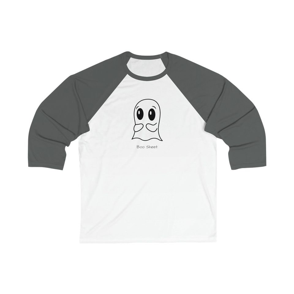 Ghost Unisex 3\4 Sleeve Baseball Tee