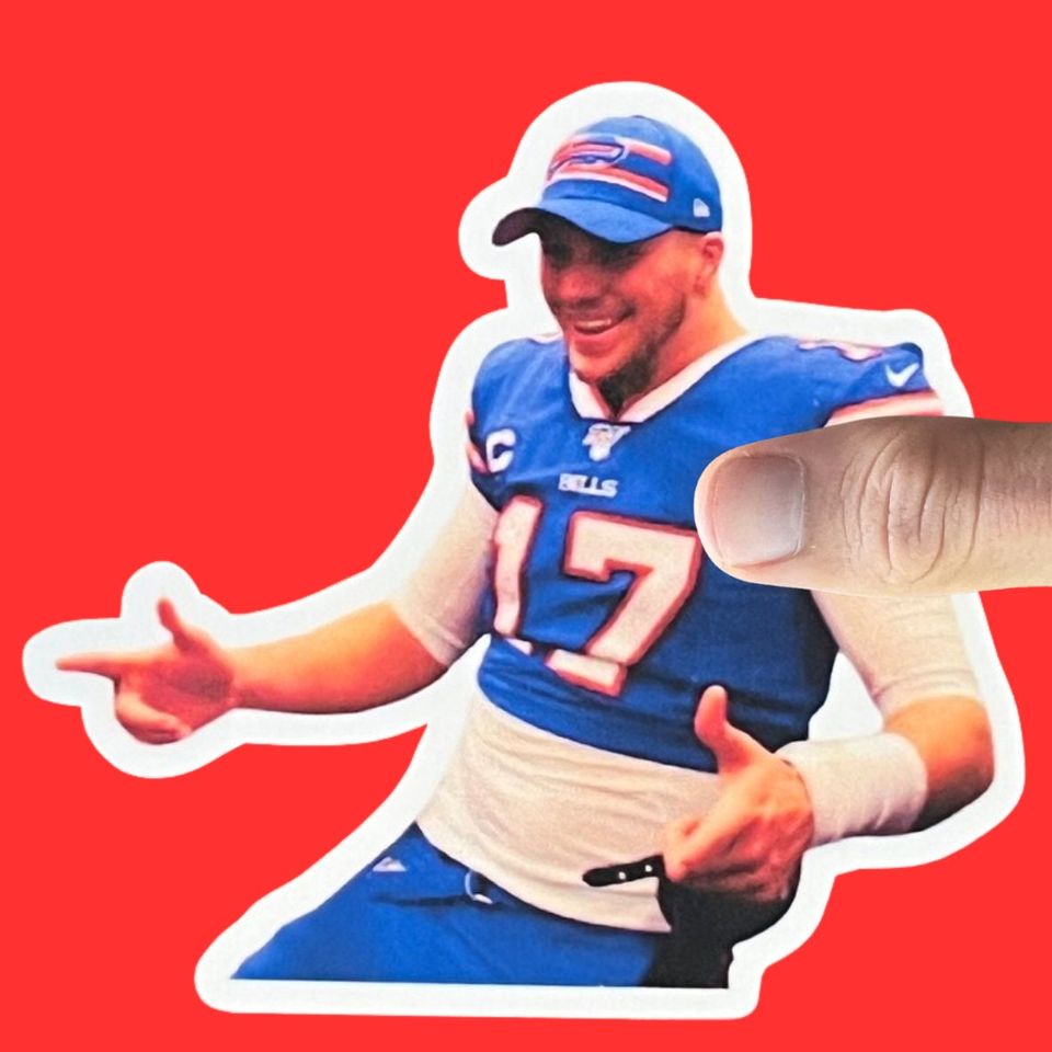 Josh Allen Gunslinger Sticker, Bills Mafia, Buffalo Bills
