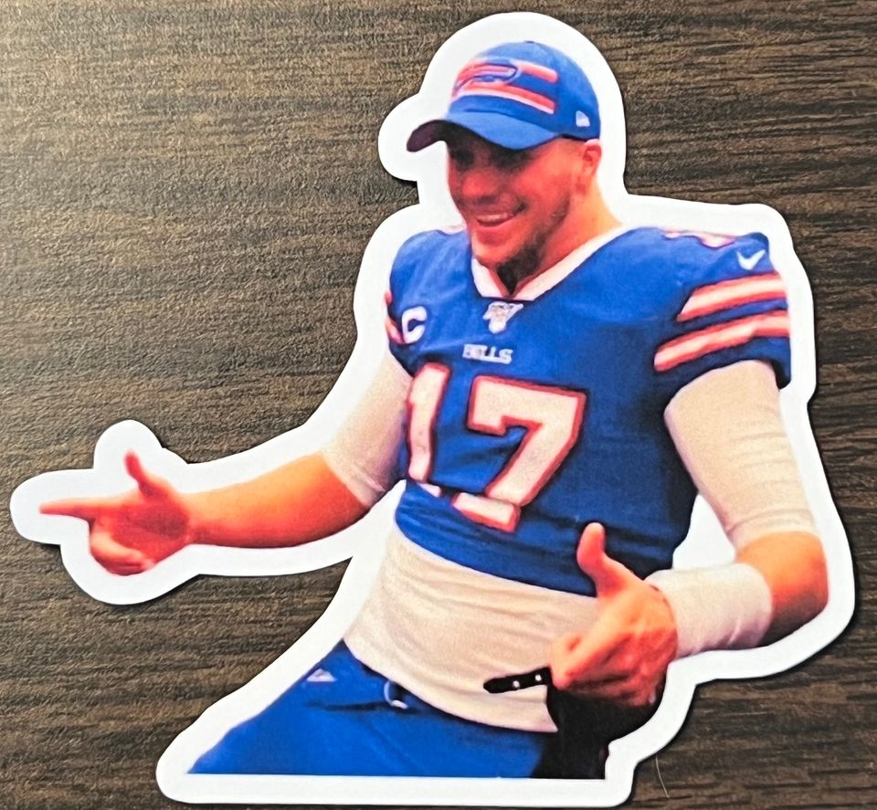 Josh Allen Gunslinger Sticker, Bills Mafia, Buffalo Bills