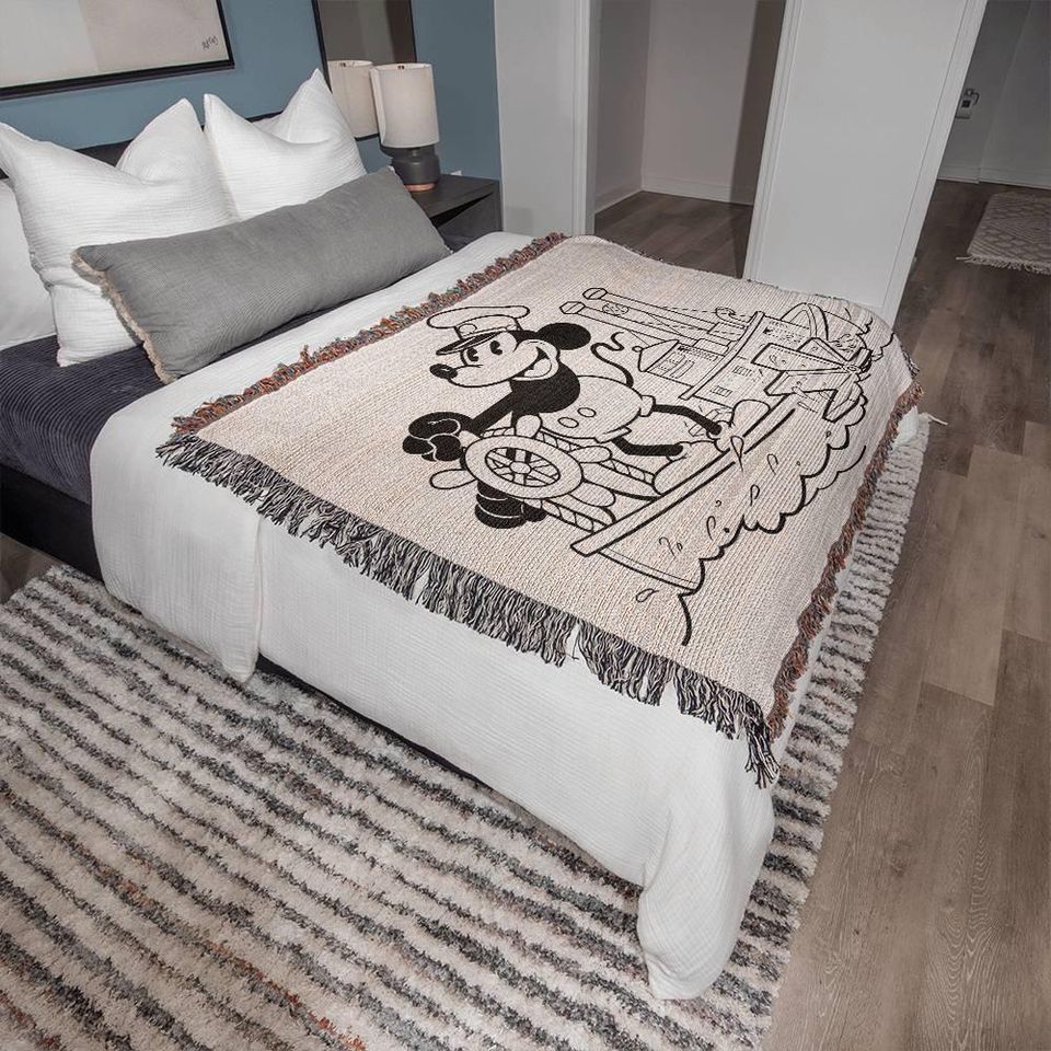 Steamboat Willie Heirloom Woven Blanket