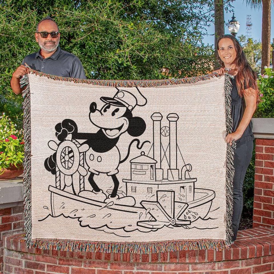 Steamboat Willie Heirloom Woven Blanket