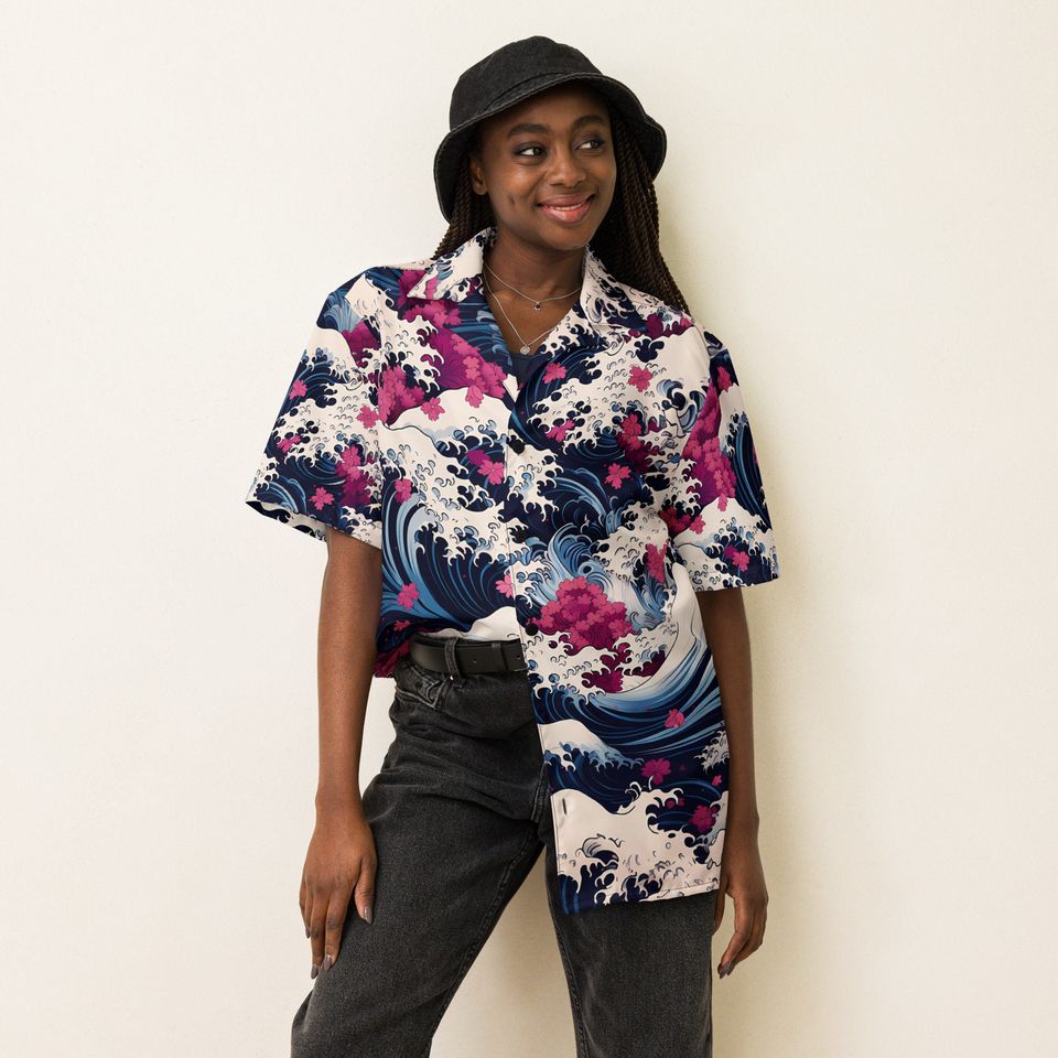 Premium Lightweight Button-Up Shirt "Deep Blue"