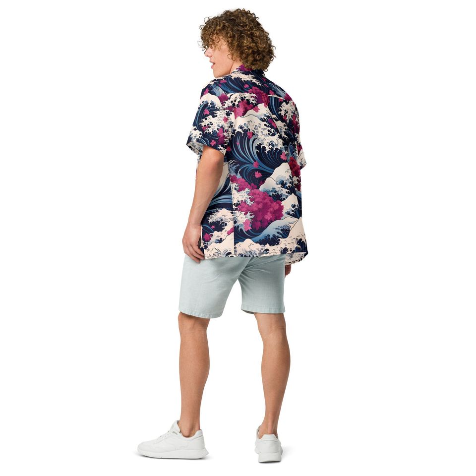 Premium Lightweight Button-Up Shirt "Deep Blue"