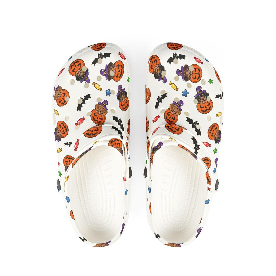 HALLOWEEN - Dachshund Pumpkin - EVA Foam Rubber Shoes