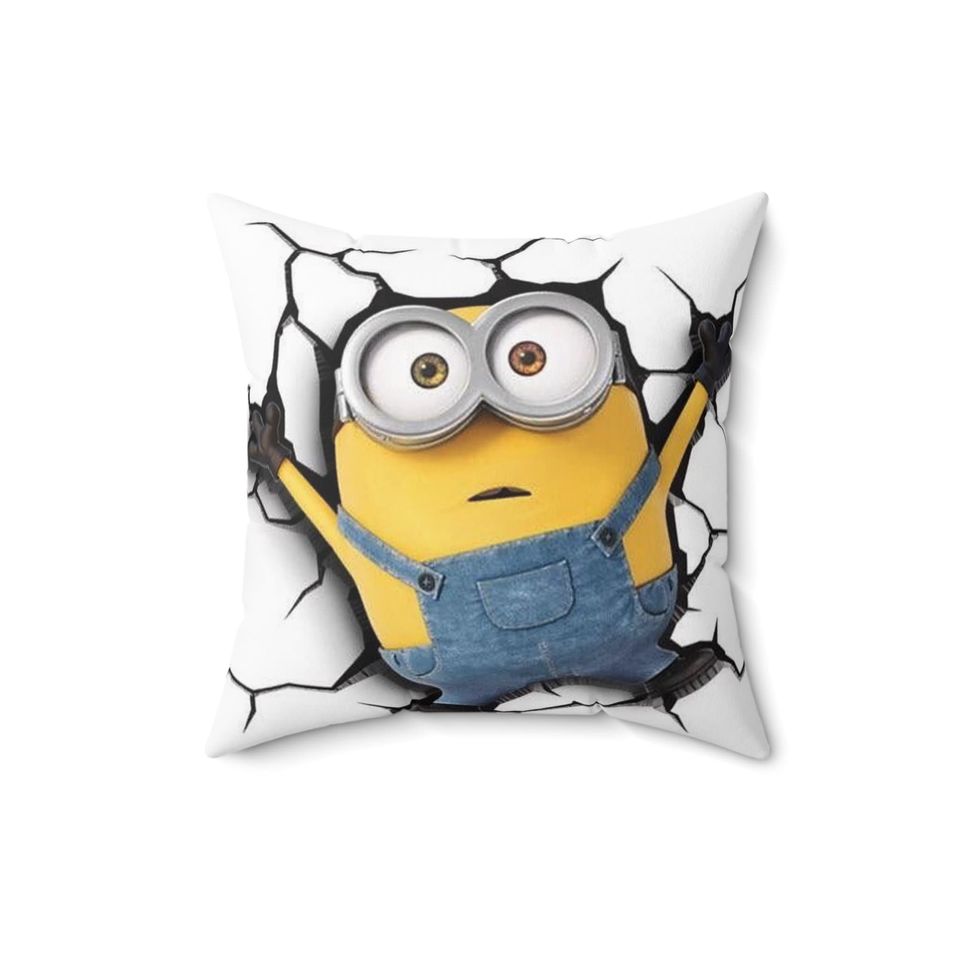 Minion Spun Polyester Square Pillow