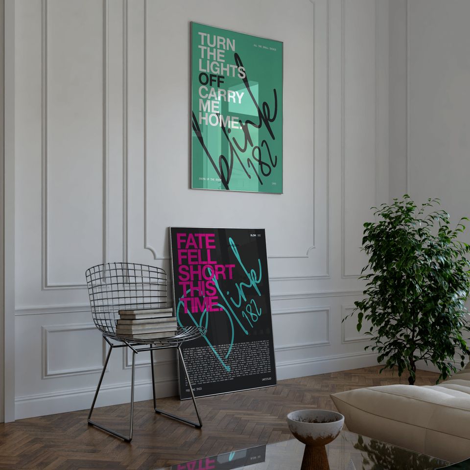 All The Small Things by B182 Poster, type poster, B182 lyric print