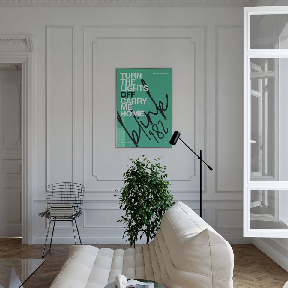 All The Small Things by B182 Poster, type poster, B182 lyric print