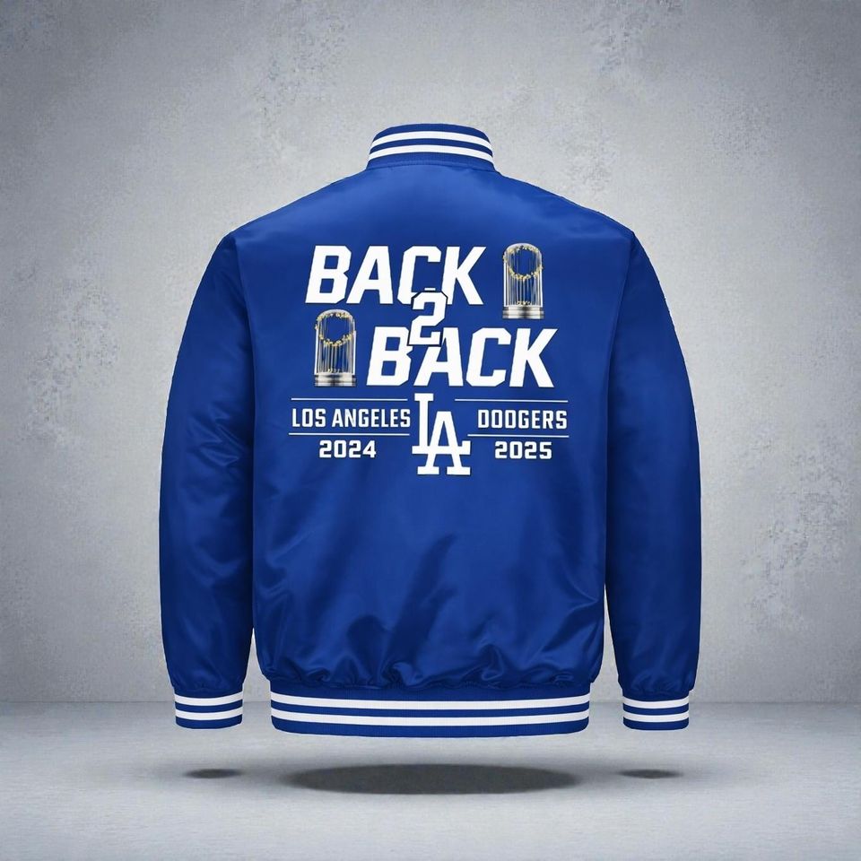 Dodgers Back2Back World Series Champions Jacket Windbreaker Jacket