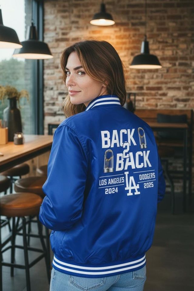 Dodgers Back2Back World Series Champions Jacket Windbreaker Jacket